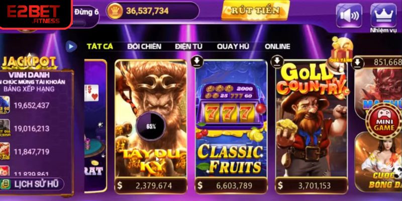 Tổng hợp các tựa game hấp dẫn tại nổ hũ E2BET